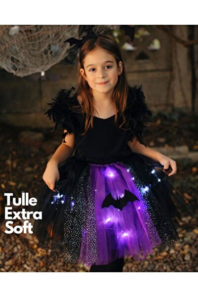 fustite cu luminite Φουστίτσα με Φωτάκια, Μοβ με Λιλά, Απόκριες - 6-10 ετών (...