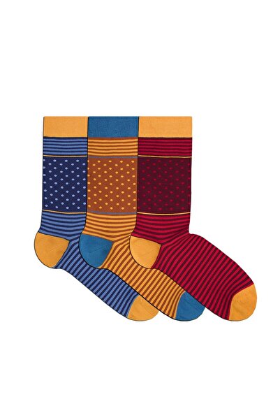 Pirin Hill Sosete bambus FINE BAMBOO buline si dungi cutie 3 buc. maro visini...