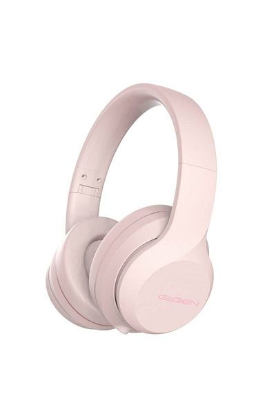 Gogen HBTM 45P wireless headphones, bluetooth 5.3, volume, aux-in, battery life up to 31 hours, pink