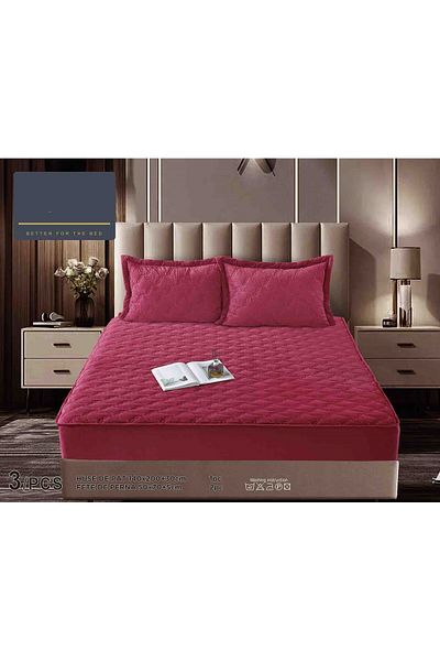 FIONNA.RO Velvet Topper Cover 140x200cm - Red