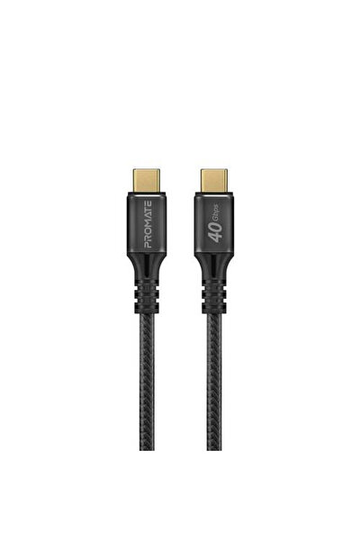 Promate كابل USB-C متوافق مع ثندربولت-3، يوفر شحن سريع بقوة 240 واط وسرعة نقل...