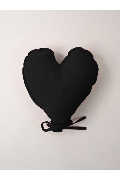Galia Tasarım Heart Balloon Pillow Black 43X45 cm