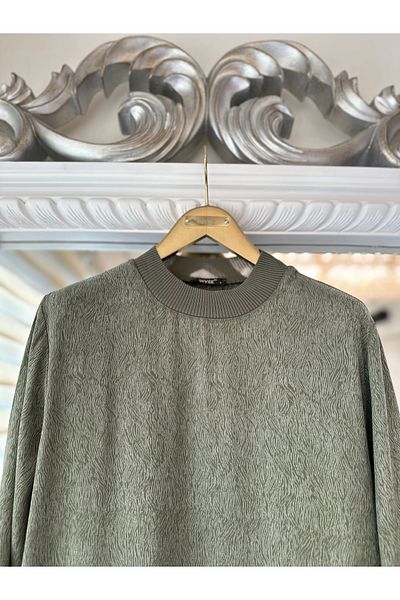 Invee 7136 Patterned Modal Dress - Khaki