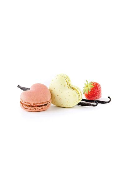 silikomart Silicone Macaron Mat Heart Shape, Mac03, 38.5x35mm
