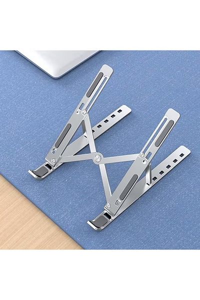 rexa Portable Aluminium Alloy Laptop Stand Silver