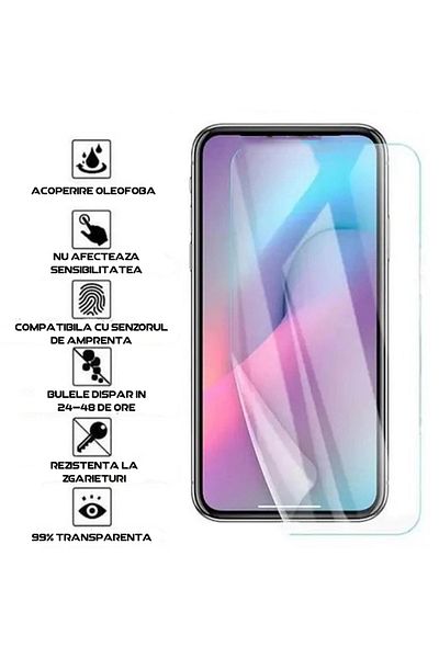 FONIX Folie Comando Shield compatibila cu Oppo Reno 14 Pro, Hidrogel in 3 straturi, CaseFit