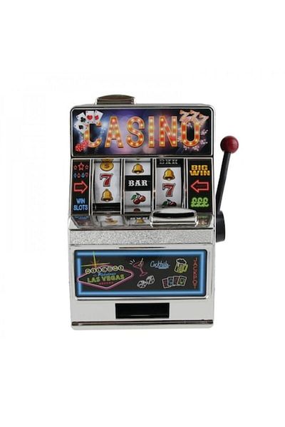 dalimag Funny Piggy Bank Mini Slot Machine Casino Coin Game 14x19cm