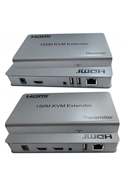 Leonpro HDMI 150m KVM Extender alıcı verici Receiver Transmitter kvm extender