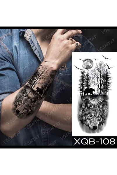 Arescollection 3d gerçek görünümlü suya dayanıklı kol bacak geçici dövme holi...