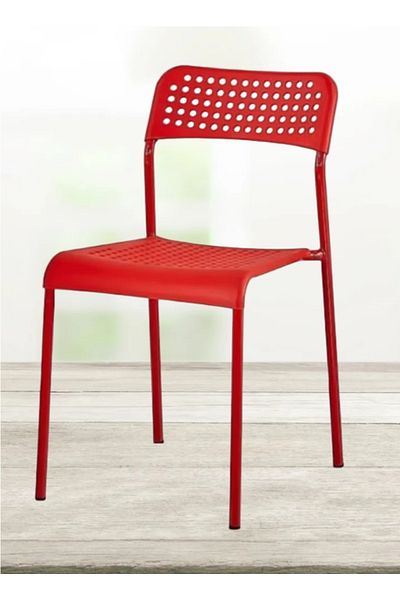 rexa Plastic chair with iron legs