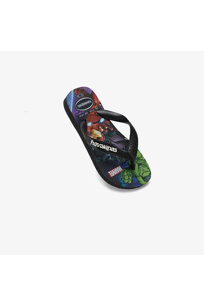 Havaianas Marvel Top Kids Black Slippers