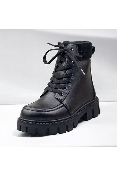 JOJO KIDS Ортопедични ботуши за момиче, ботуши от 100% естествена кожа, водоустойчиви, ботуши с цип, неплъзгаща се подметка