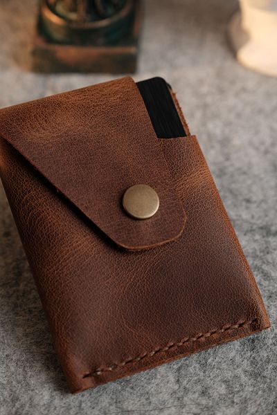 TROYACRAFT Handmade Leather Card Holder Wallet - Bergama