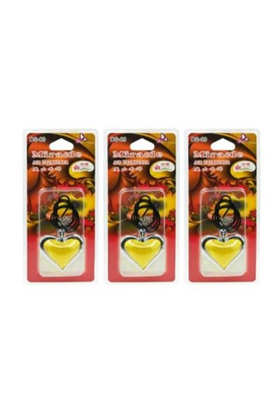 MERKEL 3 pieces of Miracle Air Freshener with Lemon Scent