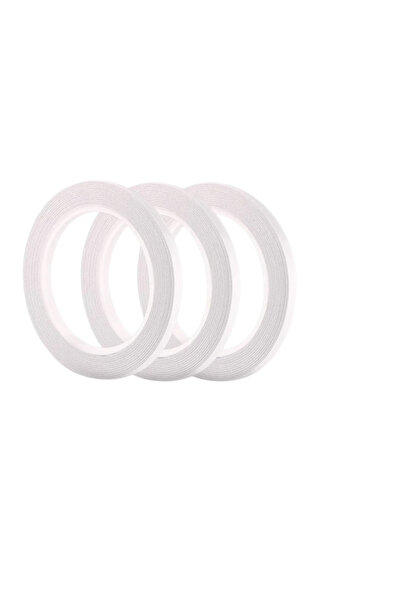 FEPITO Set 3 benzi adezive Fepito, 30 m x 6 mm, bumbac, alb