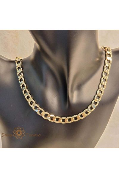saratremo Lant cuban hip hop placat cu aur de 14 K - 50 cm
