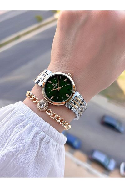Homies Steel Cord 2 Years Warranty 30 Mt Water Resistant Women Wrist Watch+Bracelet Hm.B233240.4