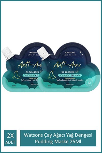 Watsons Çay Ağacı Yağ dengesi Pudding Maske 25Ml 2X