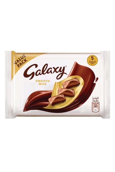 Galaxy شوكولاتة الحليب الناعمة، 36 جرام × 5