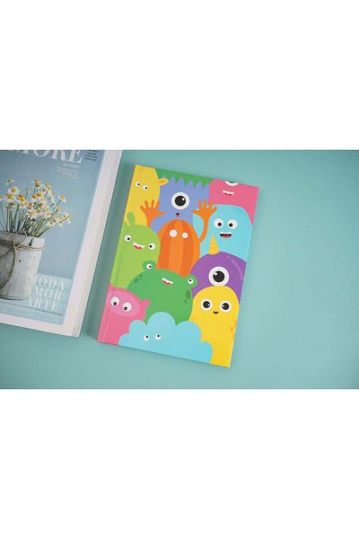 Midi A5 Color cartoon hardback notebook