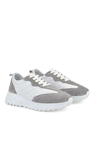 Ziya , Women's Genuine Leather Sneaker 1531050Z26802420Pk White