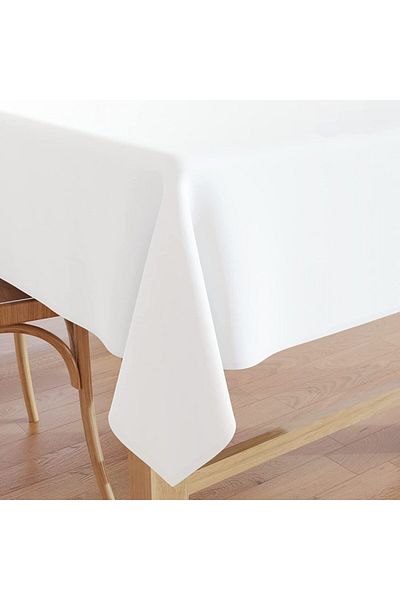 Pucioasa 100% cotton ranforce tablecloth, 160x220cm, white