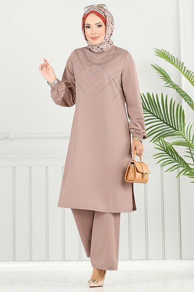ModaMerve Stylish Suit with Stone Detail 430Dvl897-M Vision