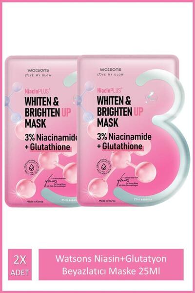 Watsons Niasin+Glutatyon Beyazlatıcı Maske 25Ml 2X