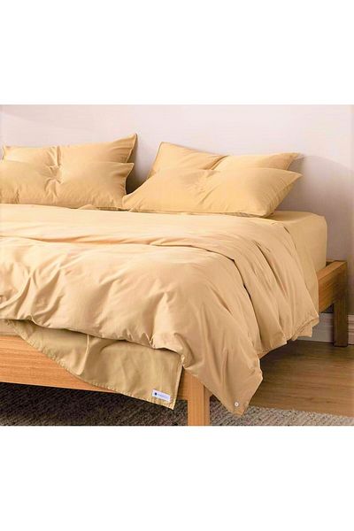 Kotonia Home Bed Sheet, 100% Cotton, Olandina Color, 220x240 Cm, Camel