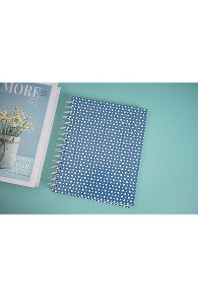 Midi Dots of flowers decorate coil notebook/mixed