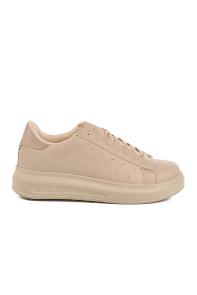 Aspor Ecru Lace-Up Women's Sneaker