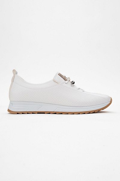 CCWAY AYAKKABI Women's Lace-Up Casual Shoes White Skin
