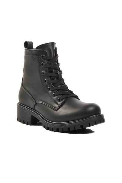 AYK'S Cizme negre de damă cu fermoar 23008 Z