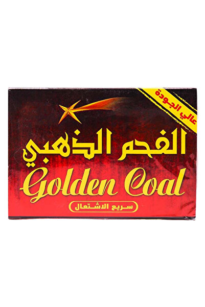 Golden charcoal, 60 pcs