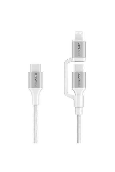 Promate 1.2m 60W High-Speed Charging Cable for All Devices, Apple MFi Certified