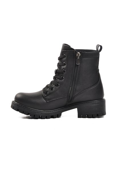 AYK'S Cizme negre de damă cu fermoar 23008 Z