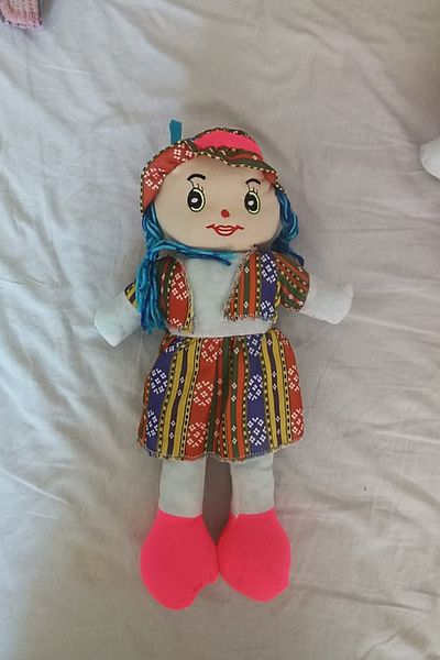 MİNGODAN Local Cloth Doll with Clothes 1 Piece Single Handmade Doll 42 cm