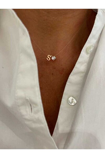 vogutima jewelery&silver by timuçin mavili Kişiye Özel S Harfi Tek Taş 925 Ay...