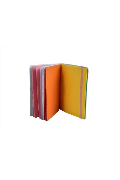 Midi Simple color page car line notebook/yellow