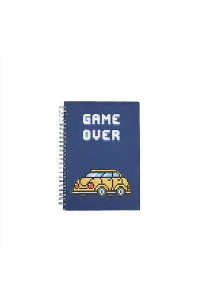 Midi Cartoon car coil notebook/blue
