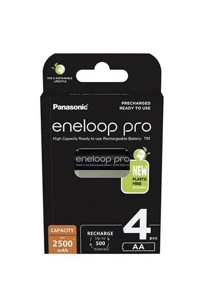 PANASONIC | AA | 2500 mAh | 4 bucăți | ENELOOP Pro BK-3HCDE/4BE