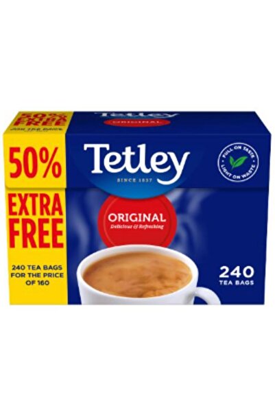 Tetley Londra'dan 240 Adet Poşet Meşhur Sütlü İngiliz Çayı 750 g