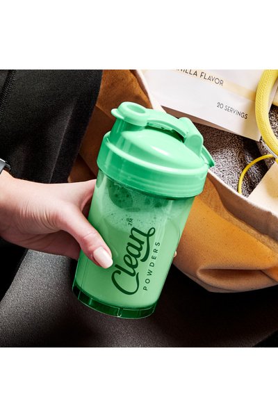 Clean Powders Tritan Shaker 500 mL - Yeşil