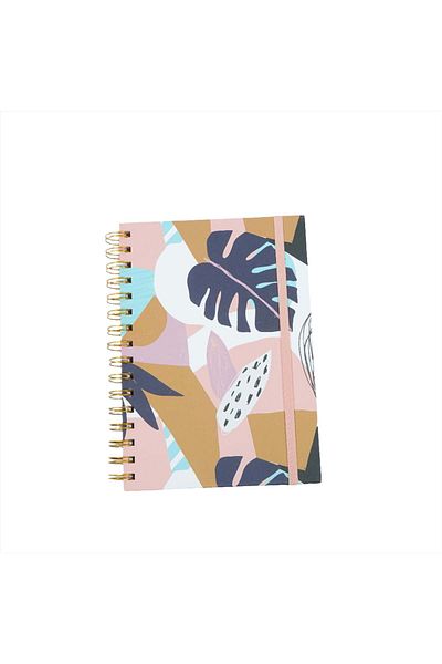 Midi A5 Color large leaf coil notebook