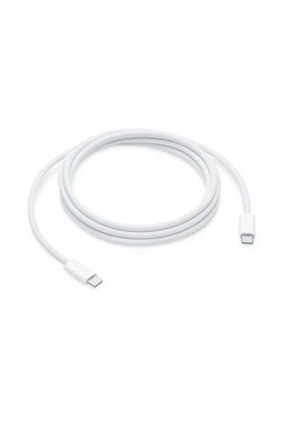Generic 60W Type-C to Type-C Fabric Cable Compatible with All Android and iOS Devices in White