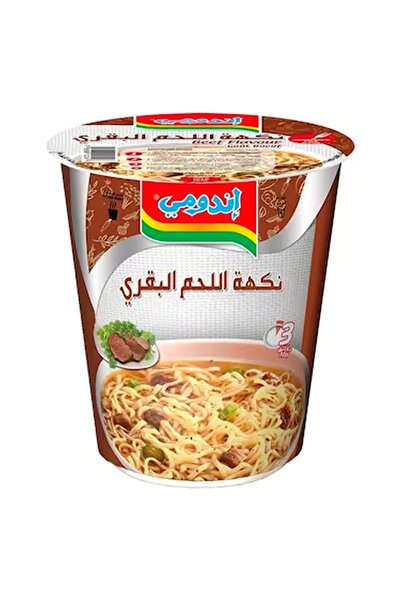İndomie نودلز بنكهة لحم البقر، كوب، 55 غرام