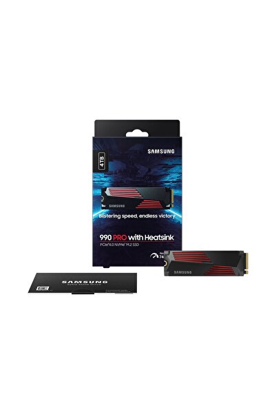 Compatibil Samsung Samsung | 990 PRO cu radiator | 4000 GB | Format SSD M.2 2280 | Interfață SSD M.2 NVME
