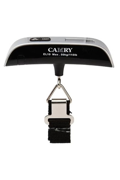 CAMRY ميزان أمتعة إلكتروني - فضي - سعة 50 كجم - أداة وزن رقمية محمولة للسفر
