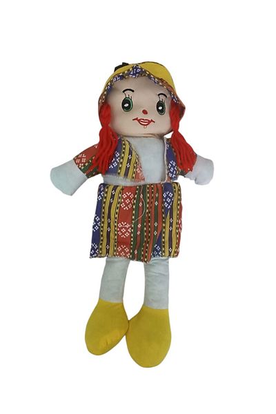 MİNGODAN Local Cloth Doll with Clothes 1 Piece Single Handmade Doll 42 cm
