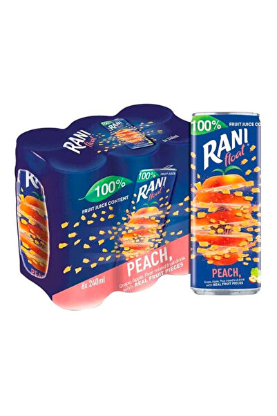 Rani مشروب فاكهة الخوخ العائم، 240 مل × 6